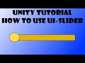 Unity Tutorial - How to use UI sliders
