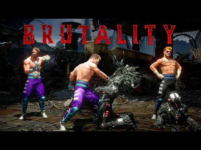 MK11 All Johnny Cage Brutalities, Fatalities, Friendship, Fatal Blow &amp; Ending