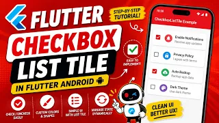 FLUTTER ANDROID - CHECKBOX LIST TILE TUTORIAL