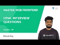 L59 HTML Interview Questions CSS Frontend Dev Ritwik Raj