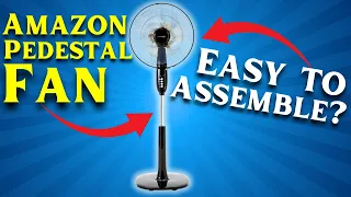 HOW TO ASSEMBLE the Amazon Basics Pedestal Floor Fan