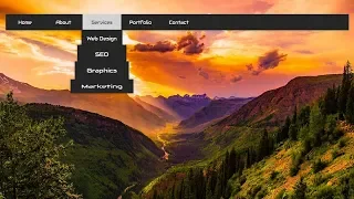 How to Create Dropdown Menu with hover animation in html and css CSS Animation Tutorial