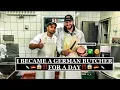 AUSTRALIAN FOOTBALLER becomes GERMAN BUTCHER in DRESDEN