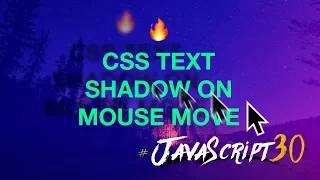 CSS Text Shadow on Mouse Move Effect -