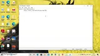 Hello World java program using notepad
