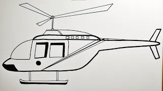 helicopter drawing how to draw helicopter easily