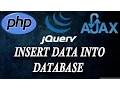 ajax jquery php inserting data into database part 3