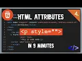 Learn HTML attributes in 9 minutes Code Dude