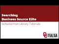 Searching Business Source Elite