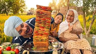 ਅੱਜ ਬਣਾਇਆ ਦੁਨੀਆ ਦਾ ਸਭ ਤੋਂ ਵੱਡਾ ਸੈਂਡਵਿਚ 🥪 । We Made World’s Biggest Sandwich 😲 | Harman khosa | 