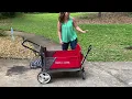 Radio Flyer Discovery Stroll N Wagon with Canopies Folding Wagon with Single Recline Seat