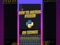 how to install python on Android using termux for free
