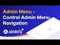 WordPress Admin Menu Editor - Easily Customize Organize Admin Menu items