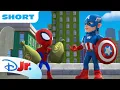 Download Lagu Captain America Lends a Hand to Team Spidey! 💪 | Meet Spidey and his Amazing Friends | @disneyjr