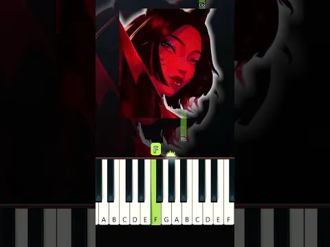 K/DA - FIRESTARTER (EASY Piano Tutorial)