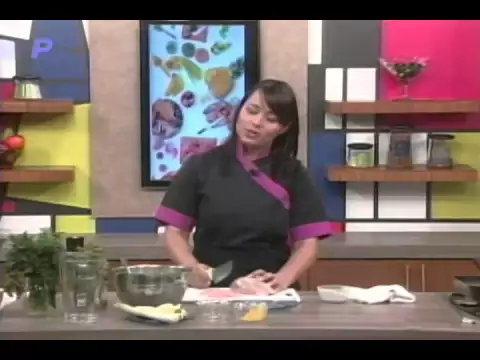 Espagueti con pollo grillado y chimichurri