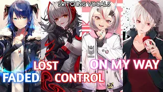 Download [Switching Vocals] - Faded ✘ On My Way ✘ Lost Control ( Walker The Fox 126 YT) MP3