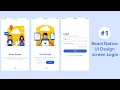 Animated Login Screen UI Design React Native tutorial for beginner