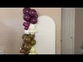 DIY Boho Balloon Arch Kit Review Dusty Purple Brown Yellow Party Decor