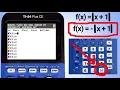 TI84 Plus CE Graphing Absolute Value Functions
