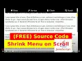 Ep15 - Shrink Navigation Menu on Scroll Source Code