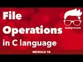 FULL MODULE 18 File handling in C language - learn programming
