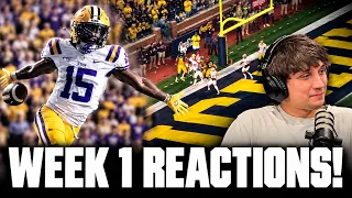 COLLEGE FOOTBALL WEEK 1 WAS INSANE! | Week 1 Reactions