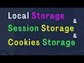 Local Storage Cookies Storage Session Storage in JavaScript
