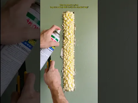 The Secret Behind This Expanding Wall Fix #craftman #craftsmanship #repairing #satisfying