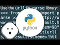 URL query parameters to dict python