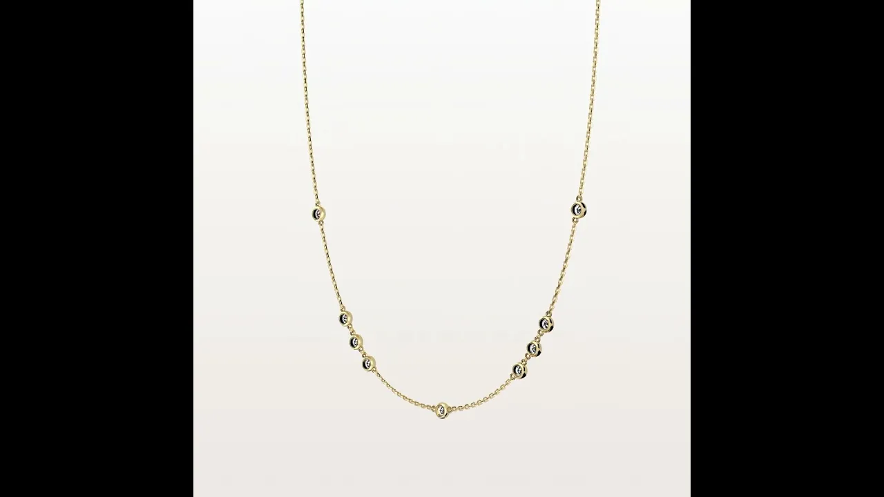 No Rules | Floating Diamond Station Necklace
