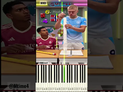Haaland vs Math Was Getting Serious 😭🧮 - Piano #haaland #parody #shorts
