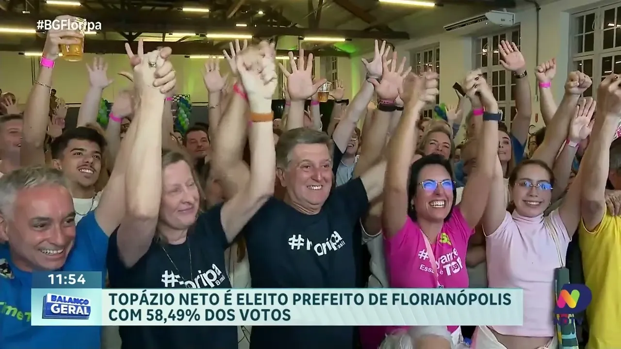 Topázio Neto é reeleito prefeito de Florianópolis com 58,49% dos votos