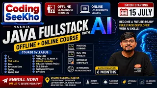 Java Full Stack Developer Course with AI Offline Online Classes Nashik Coding Seekho