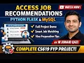 Access Job Recommendations System Python Flask MySQL Complete CS619 FYP Project