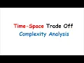 Data Structure Time Space Trade Off Complexity Analysis