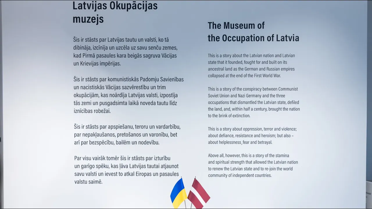 Зеленська відкрила аудіогід українською мовою в Музеї окупації Латвії