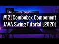 How to use Combobox Component Java Swing with GUI Software development tutorial 2021