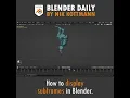 Lagu How to Display Subframes in Blender