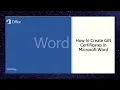 How to Create Gift Certificates in Microsoft Word