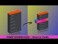 3D Menu Bar - Hover effect using Html CSS Html Css tutorial css tutorial for beginners