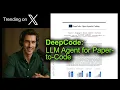 DeepCode LLM Agent for Paper-to-Code