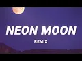 Neon Moon (Remix) - DJ Noiz, Brooks \u0026 Dunn (Lyrics) | Sun goes down on my side of town