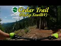 Best mountain bike flow trail in Rossland BC - Cedar Trail