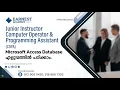 JUNIOR INSTRUCTOR COPA MICROSOFT ACCESS DATABASE KERALA PSC FREE FREE LECTURE