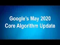 Google s May 2020 Core Algorithm Update