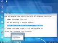 Series 8 285 How to enable the Java plugin with Internet Explorer