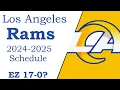 Rams 2024-2025 NFL schedule all opponents for next season