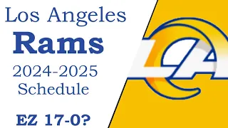 Rams 2024-2025 NFL schedule all opponents for next season