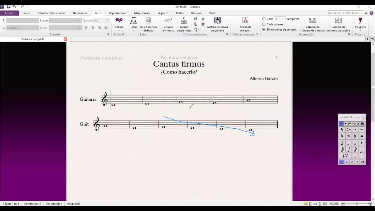 Cantus firmus ¿qué es y cómo elaborarlo? -  Contrapunto aplicado a la guitarra